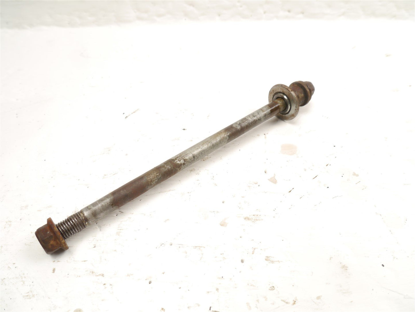 SUZUKI TS50X FRONT WHEEL SPINDLE