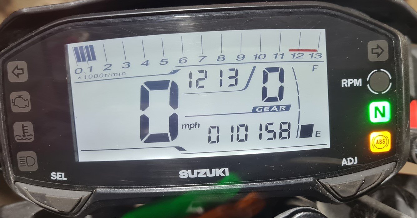 SUZUKI GSXS 125 2017-2021 CLOCKS SPEEDOMETER 10k