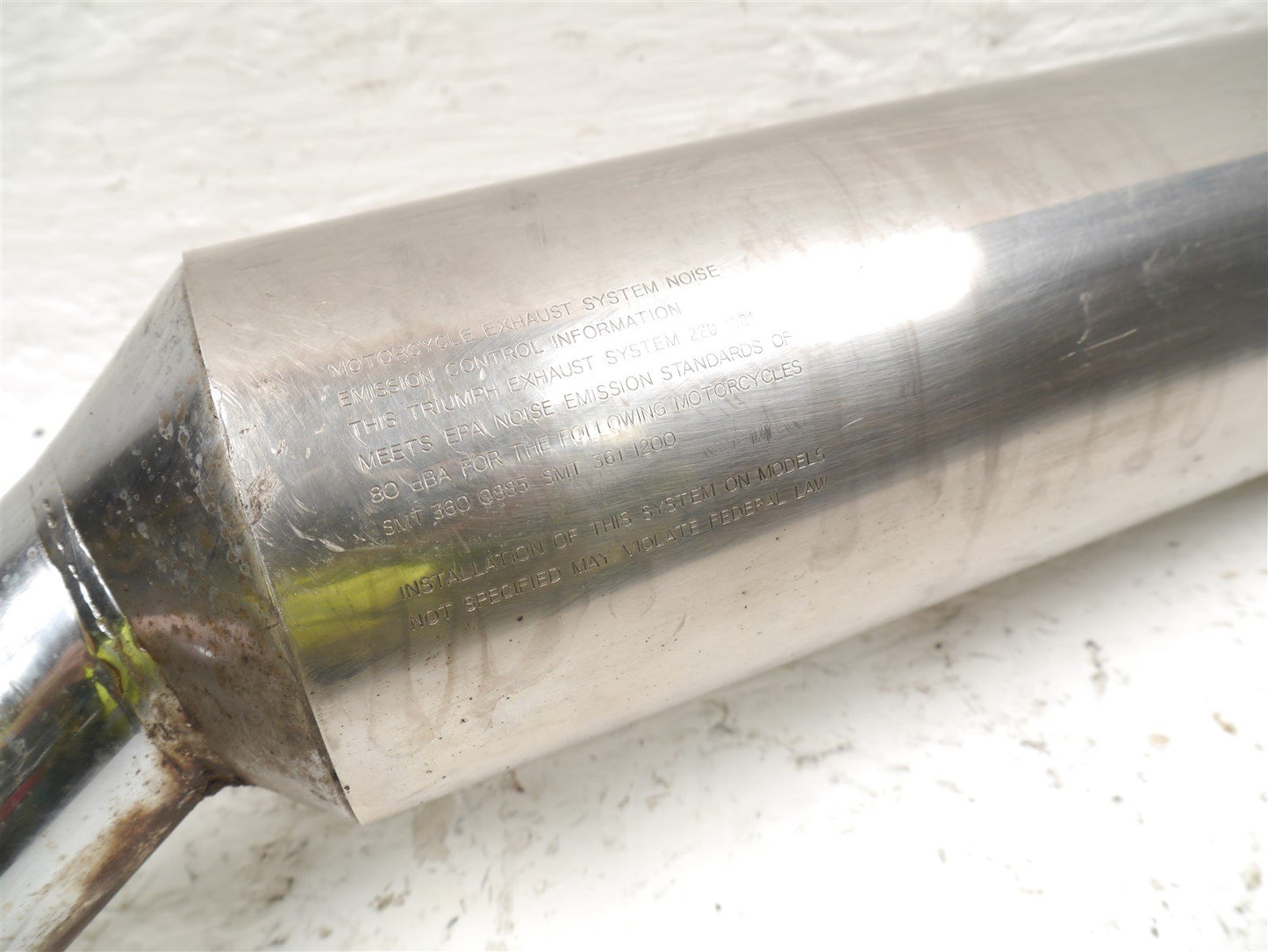 TRIUMPH TROPHY 900 1996-2001 LEFT EXHAUST SILENCER