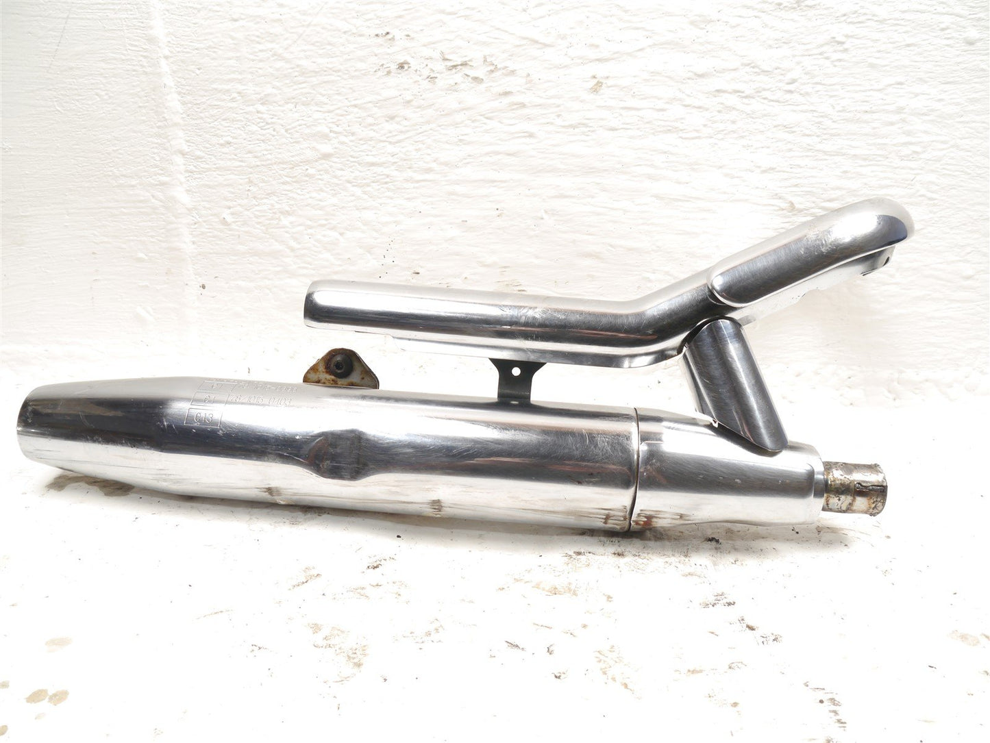YAMAHA XVS 650 DRAGSTAR 1996-2007 REAR EXHAUST DOWNPIPE & LOWER SILENCER