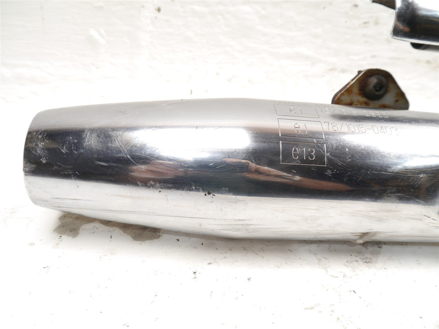 YAMAHA XVS 650 DRAGSTAR 1996-2007 REAR EXHAUST DOWNPIPE & LOWER SILENCER