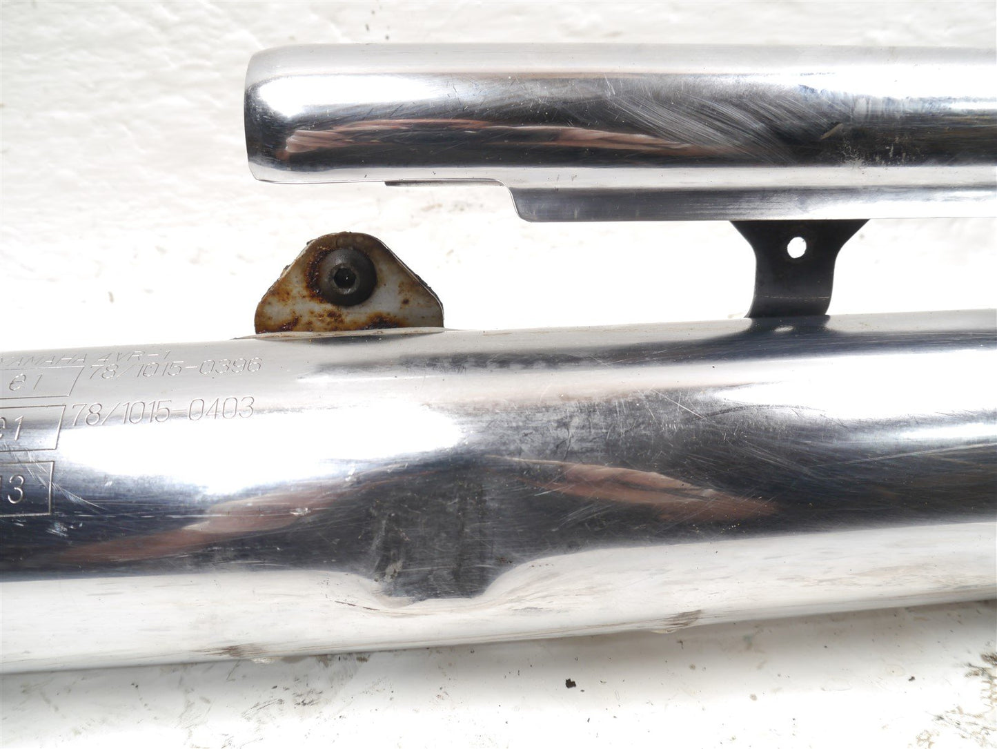 YAMAHA XVS 650 DRAGSTAR 1996-2007 REAR EXHAUST DOWNPIPE & LOWER SILENCER