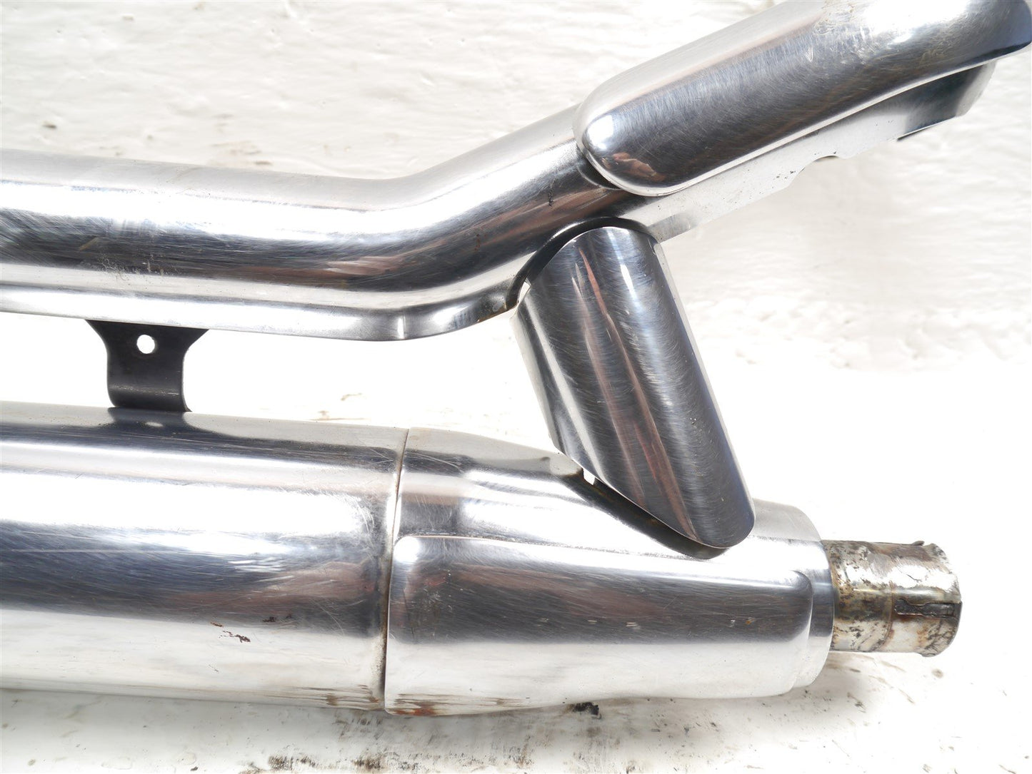 YAMAHA XVS 650 DRAGSTAR 1996-2007 REAR EXHAUST DOWNPIPE & LOWER SILENCER