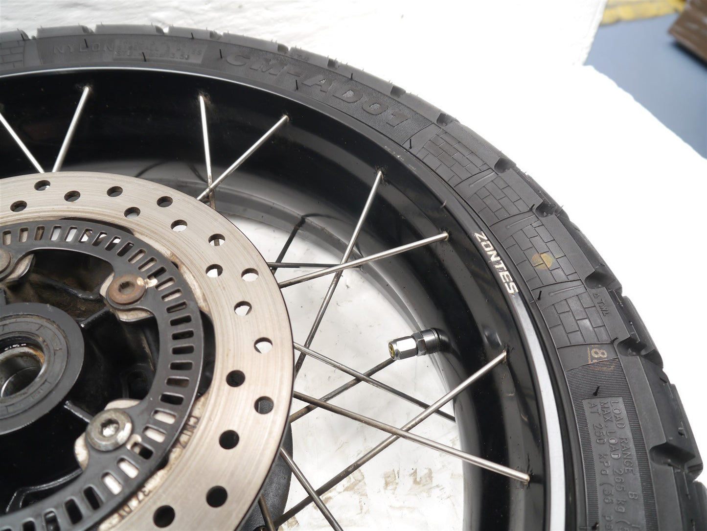 ZONTES ZT125 G1 2021-2025 REAR WHEEL & TIRE & BRAKE DISC