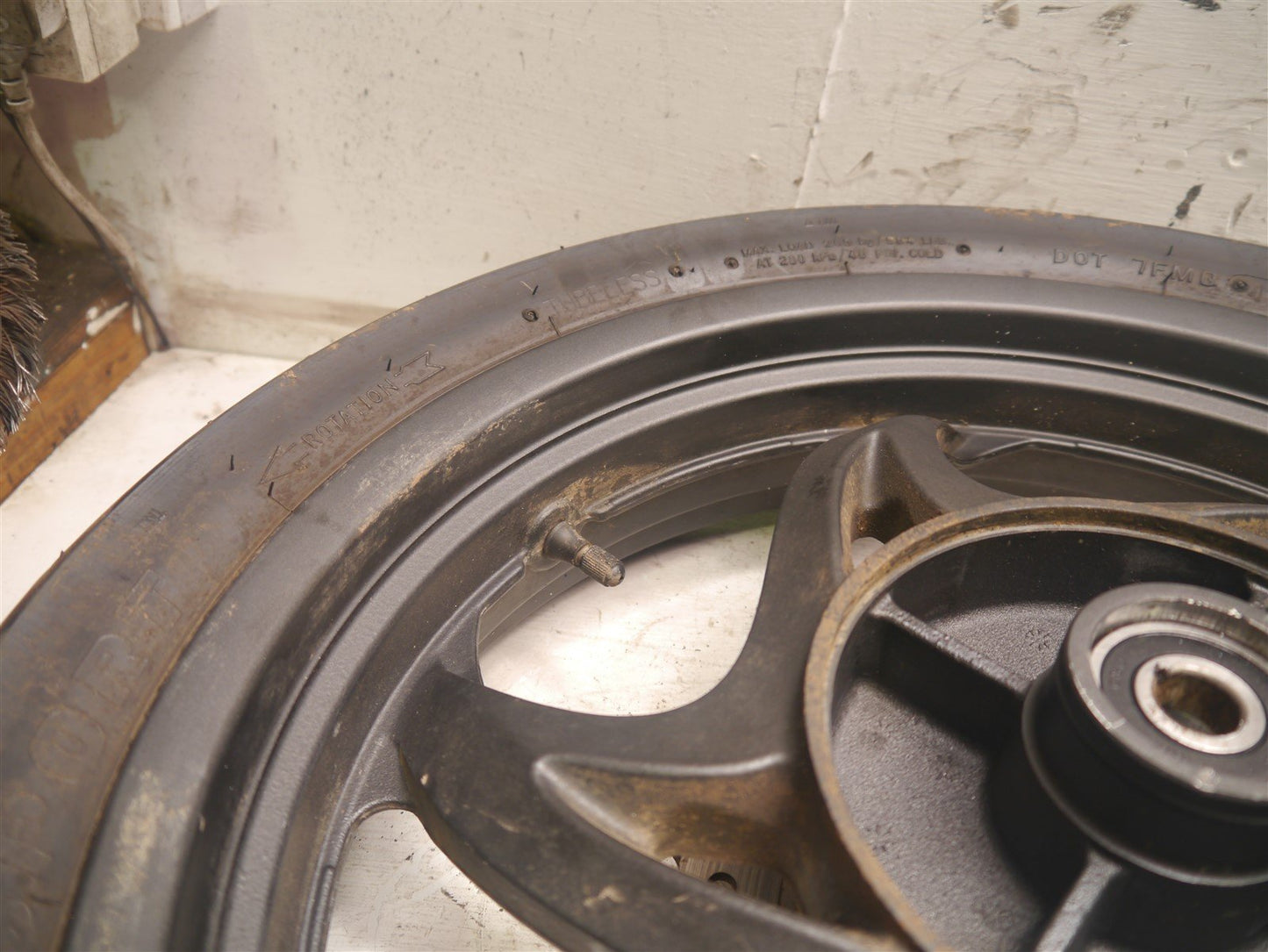 SYM WOLF SB125 2012-2021 REAR WHEEL WITH TIRE AND BRAKE DISC