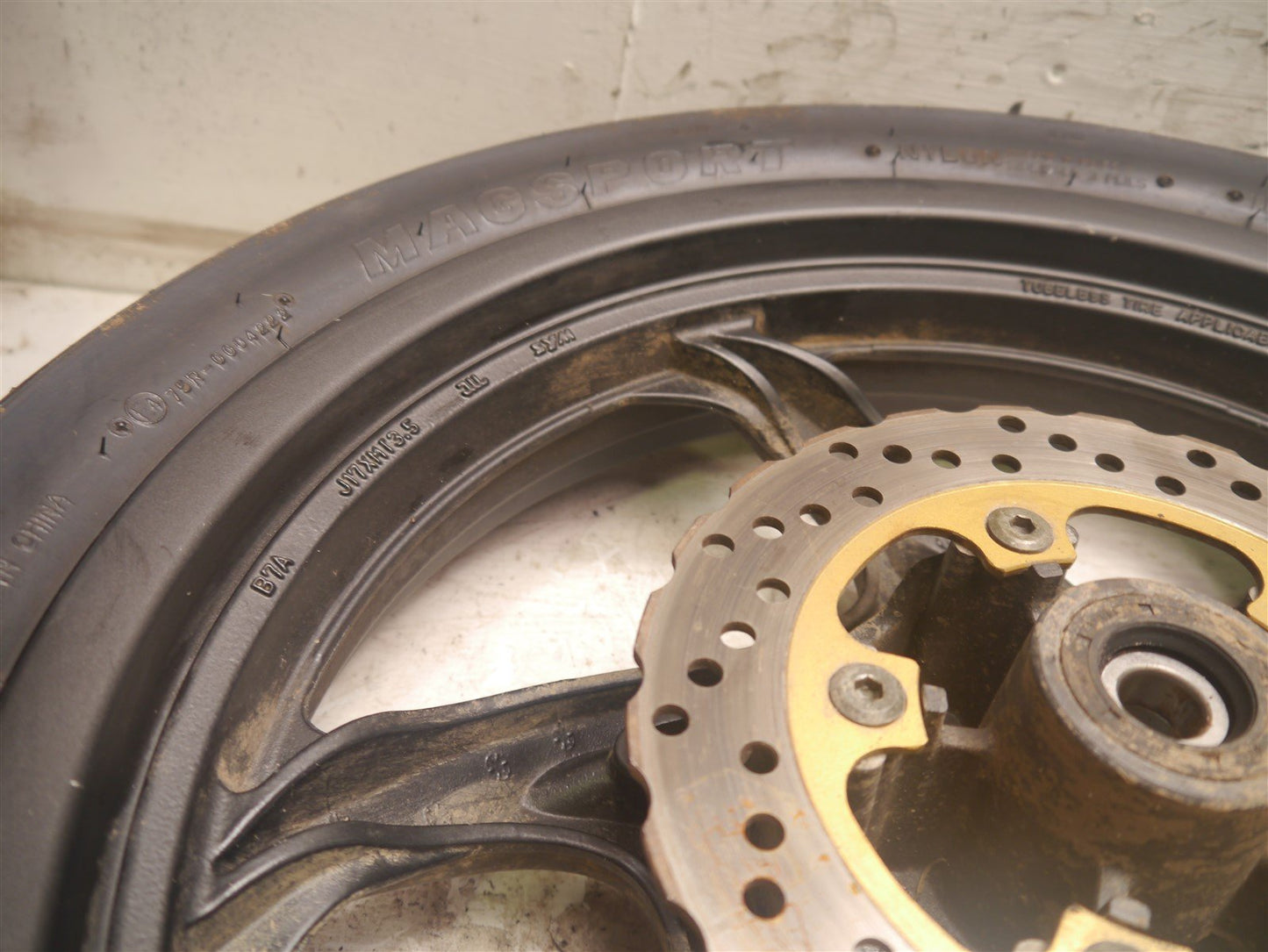 SYM WOLF SB125 2012-2021 REAR WHEEL WITH TIRE AND BRAKE DISC