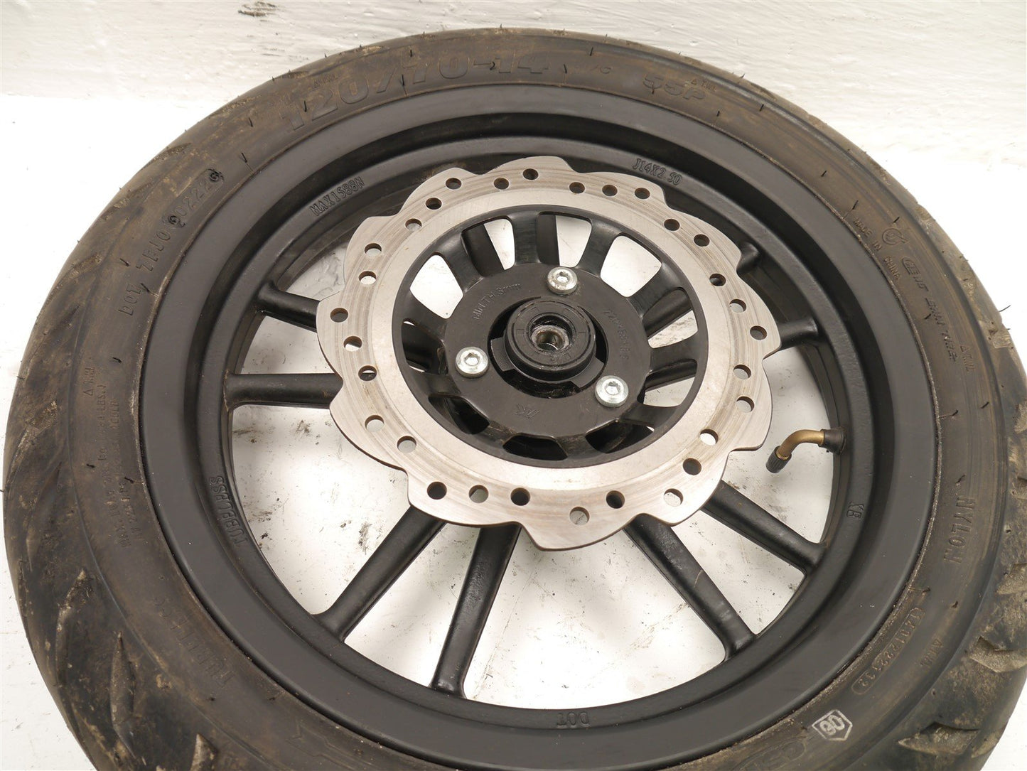 WK BIKES SX 125 2021-2023 FRONT WHEEL & TIRE WITH BRAKE DISC