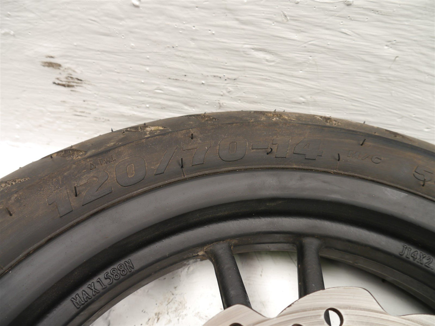 WK BIKES SX 125 2021-2023 FRONT WHEEL & TIRE WITH BRAKE DISC
