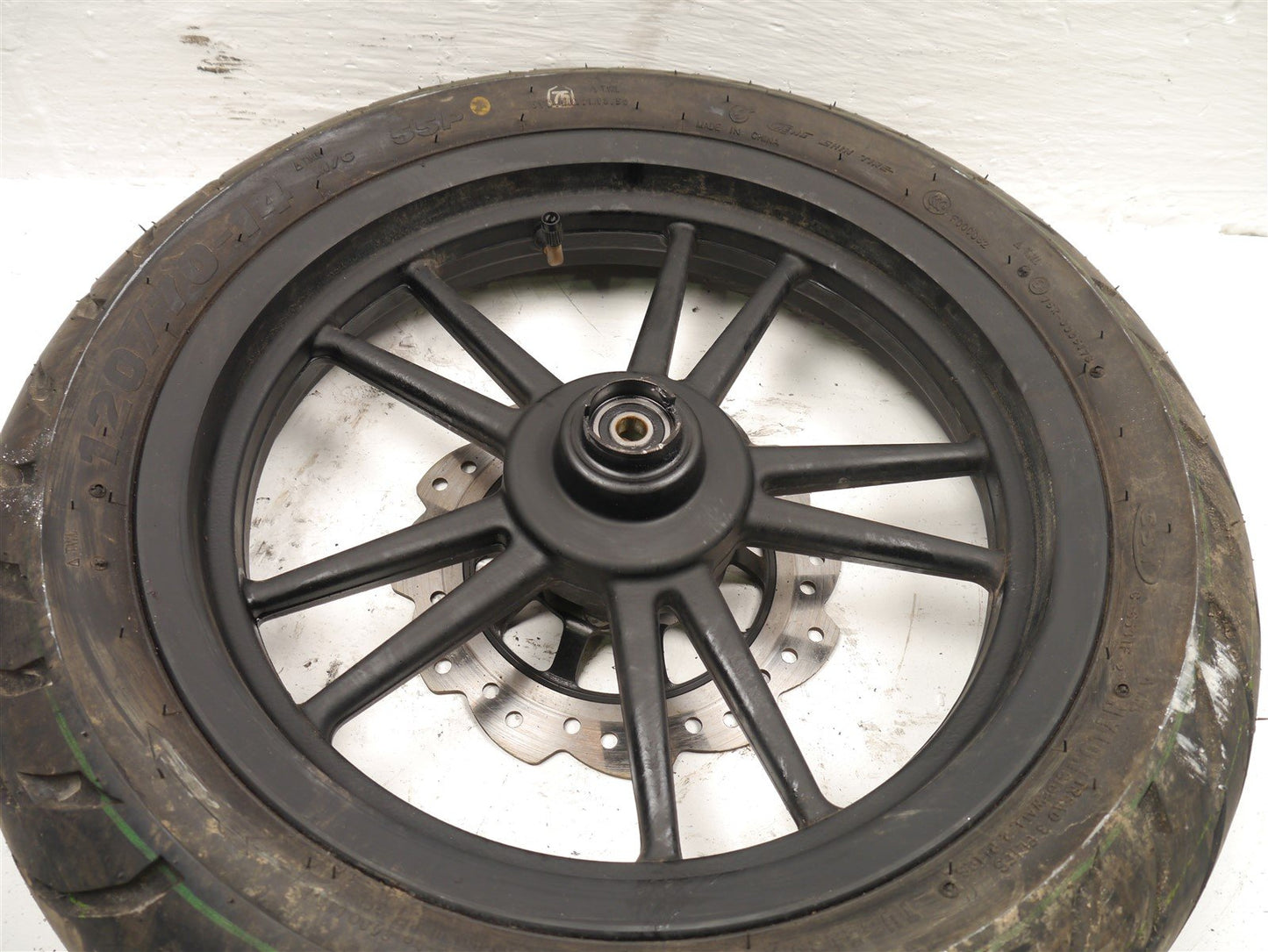 WK BIKES SX 125 2021-2023 FRONT WHEEL & TIRE WITH BRAKE DISC