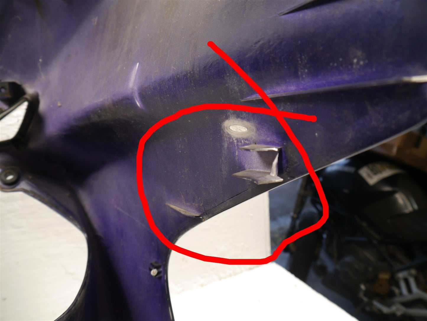 HONDA FJS600 SILVERWING 2011-2016 FRONT MAIN FAIRING *DAMAGED*