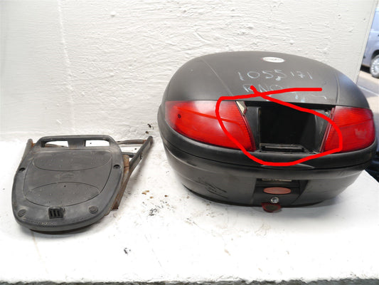 HONDA CBF 250 2004-2008 LUGGAGE RACK & KAPPA TOP BOX (FOR REPAIR)