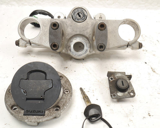 SUZUKI GSX750 W INAZUMA 1997-2002 IGNITION LOCK SET & TOP YOKE