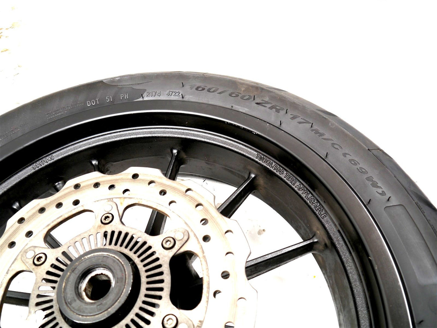 BENELLI 502 C REAR WHEEL & TIRE & BRAKE DISC