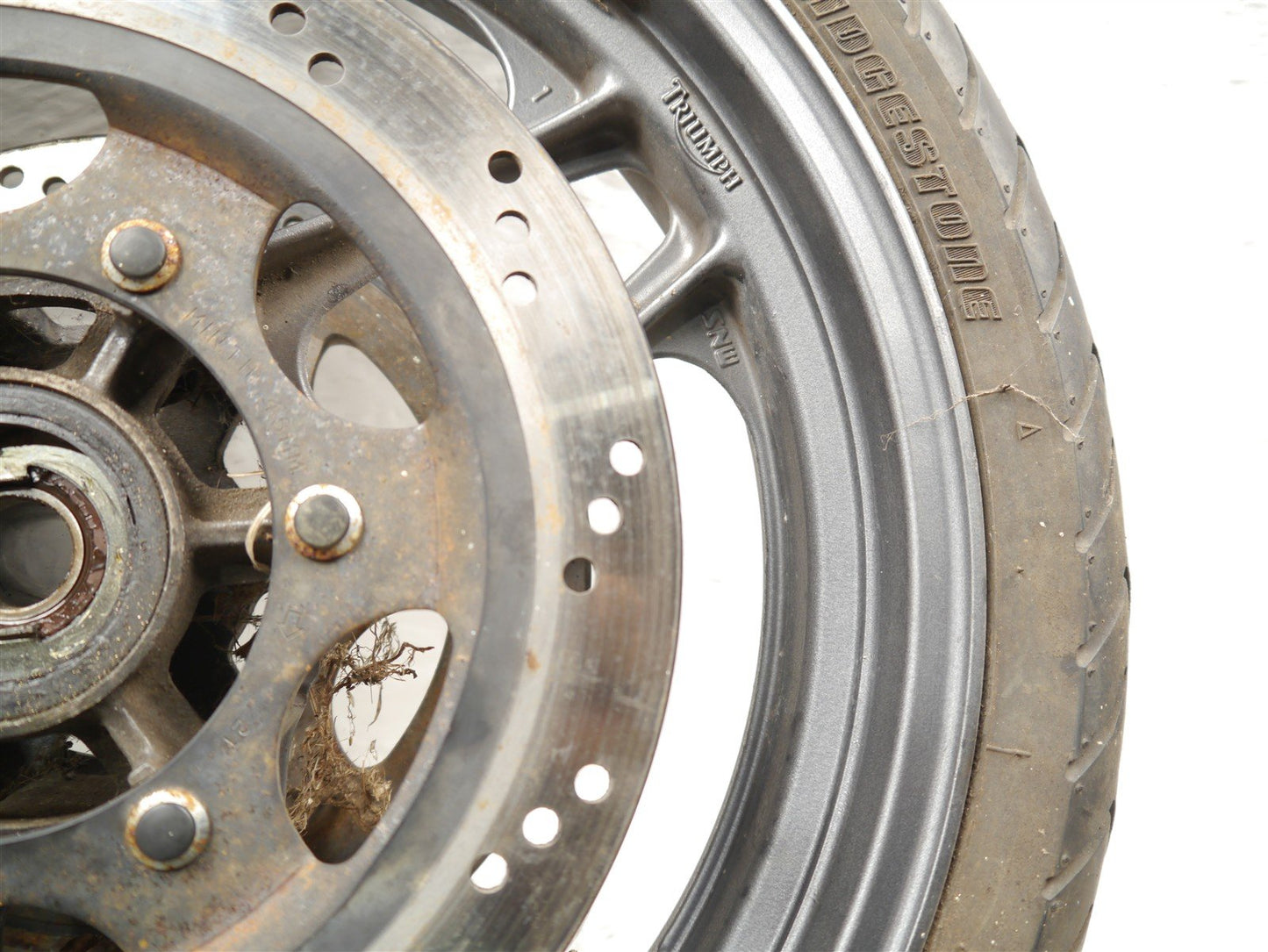 TRIUMPH TRIDENT SPRINT 900 1992-1998 FRONT WHEEL & BRAKE DISCS 14K