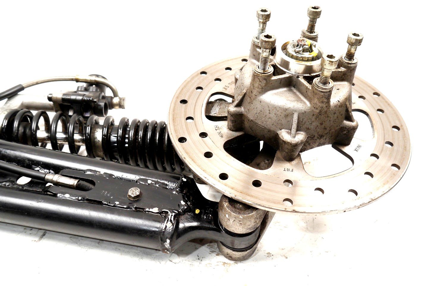 PIAGGIO MP3 400 2006-2012 FRONT RIGHT SUSPENSION SHOCK BRAKE DISC ASSEMBLY 7K