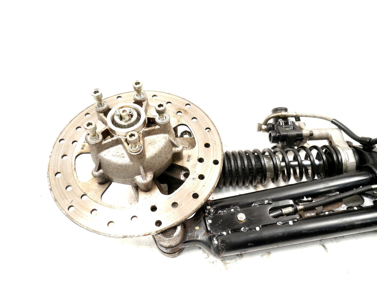 PIAGGIO MP3 400 2006-2012 FRONT LEFT SUSPENSION BRAKE DISC SHOCK ASSEMBLY 7K