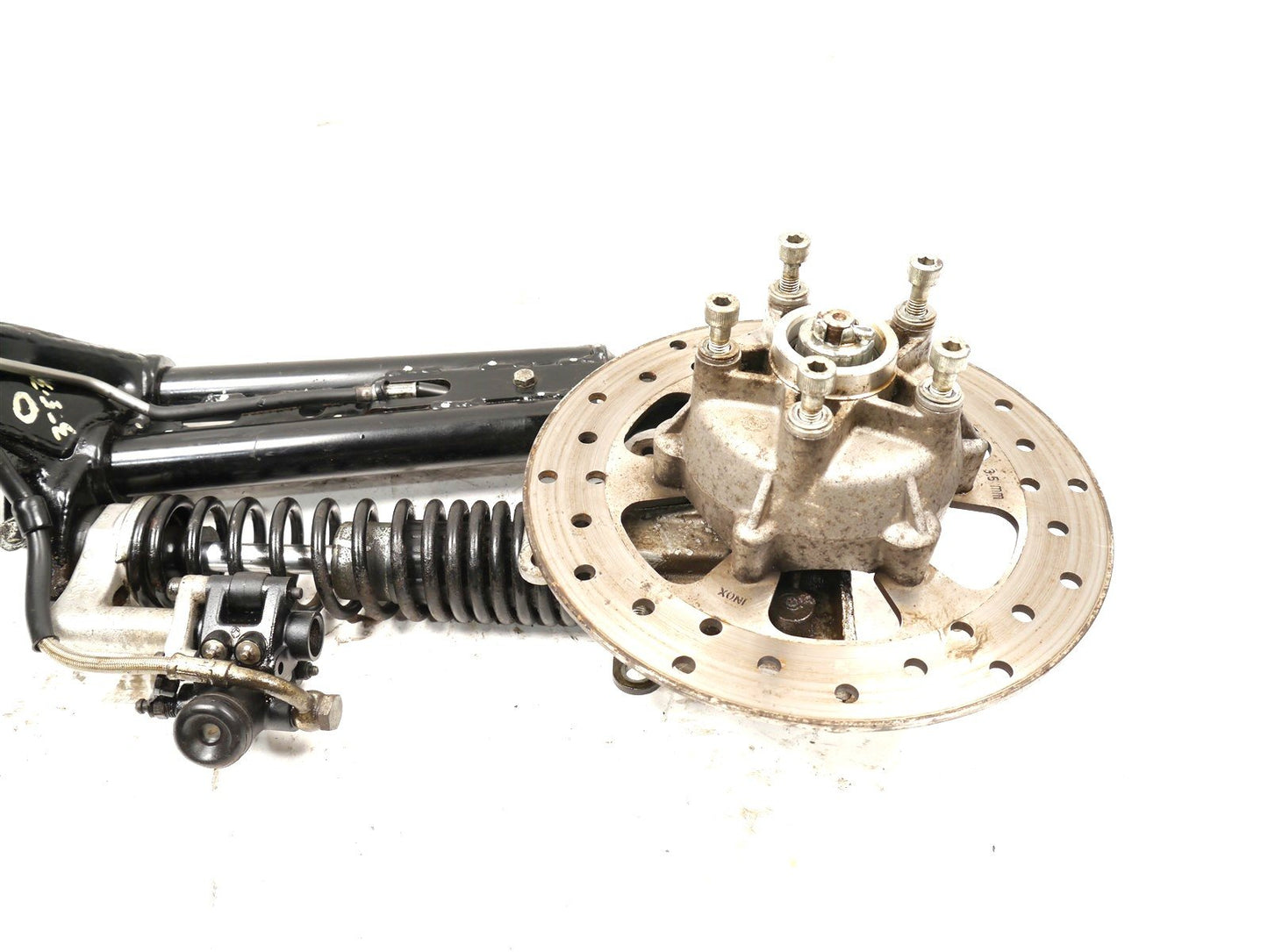 PIAGGIO MP3 400 2006-2012 FRONT LEFT SUSPENSION BRAKE DISC SHOCK ASSEMBLY 7K