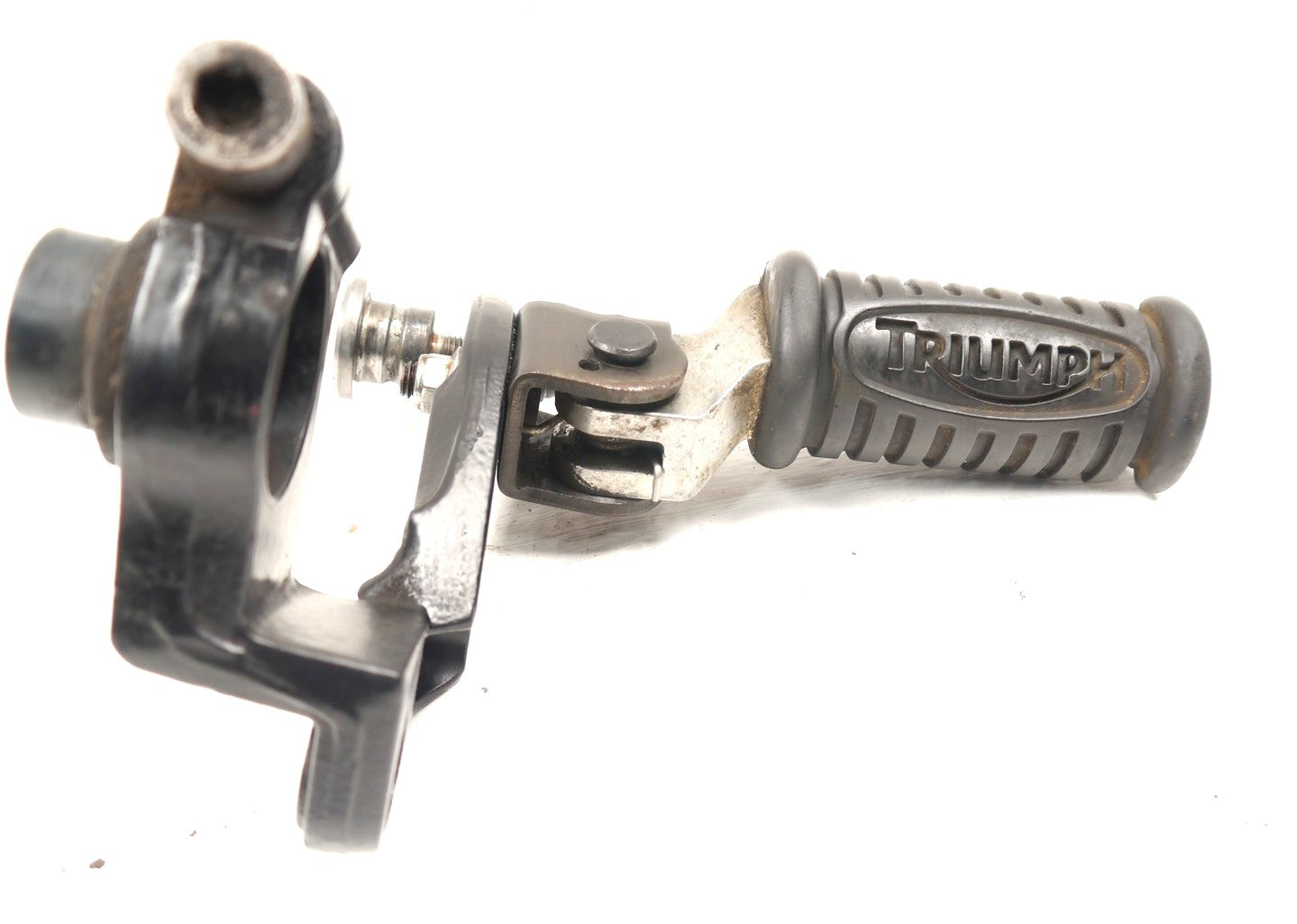 TRIUMPH BONNEVILLE 865 2008-2015 FRONT RIGHT FOOTREST HANGER & PEG