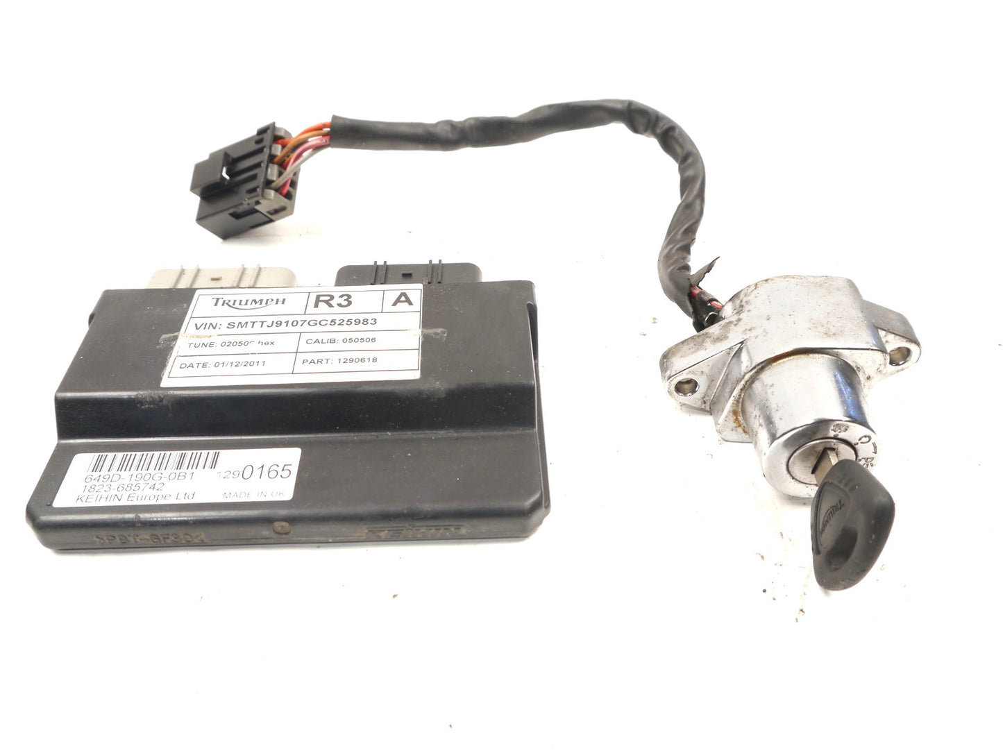 TRIUMPH BONNEVILLE 865 2008-2015 IGNITION SWITCH & CDI ECU